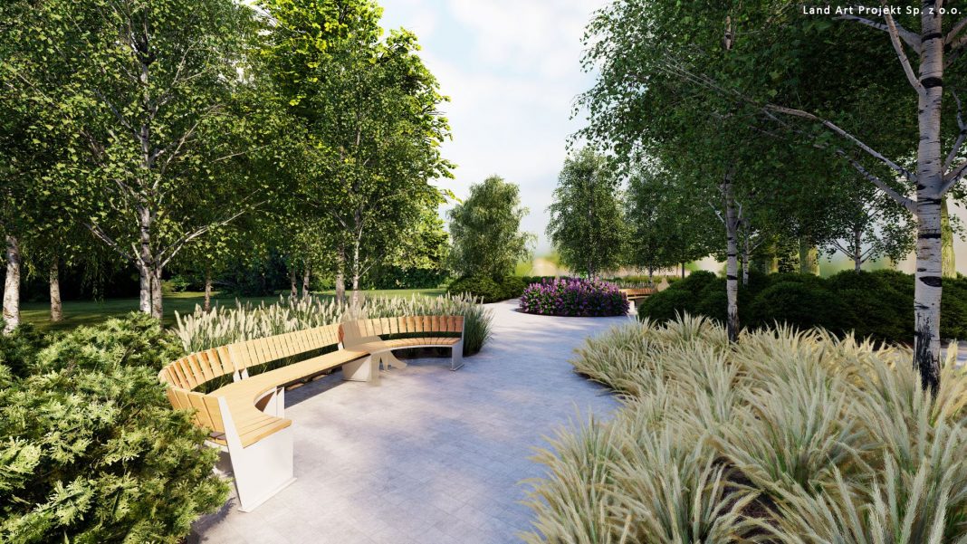 Wizualizacje zieleni na skwerze na ul. Radzyńskiej (2)