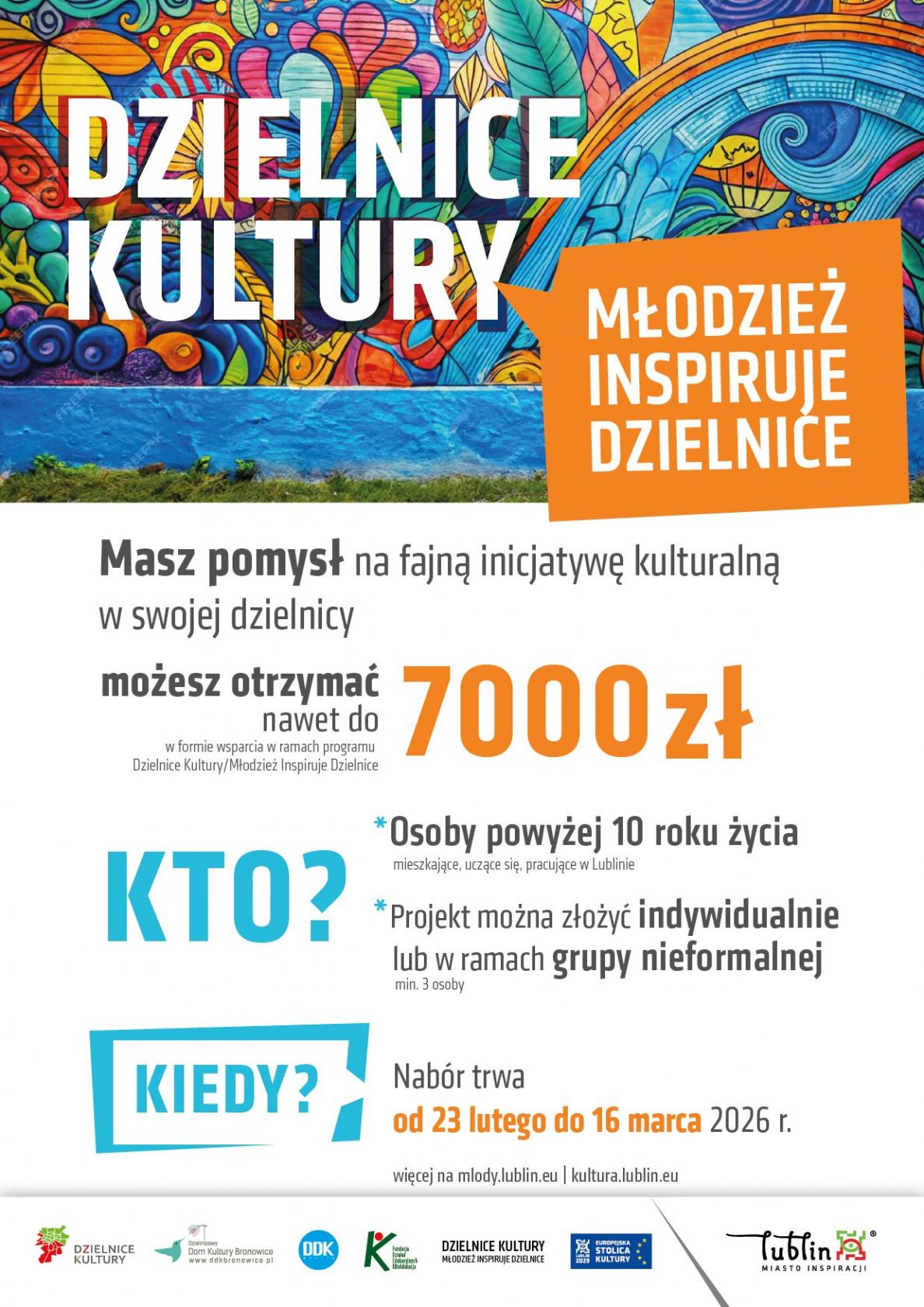 Rusza kolejna edycja programu „Dzielnice Kultury/Młodzież Inspiruje Dzielnice”